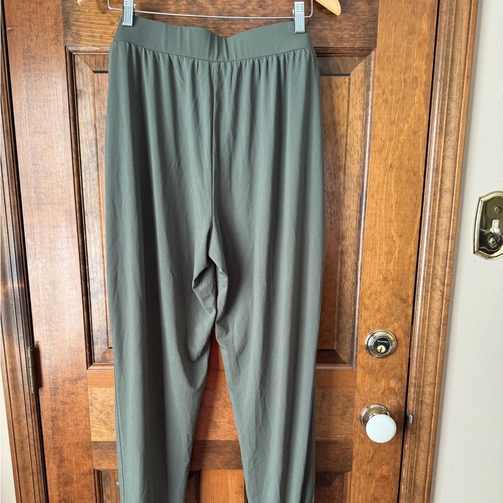 Lisa Rinna Collection Olive Green Jogger Pull-On Dress Pants X-Large